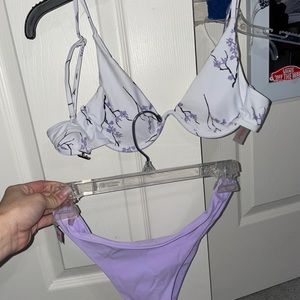 bathing suit top and bottoms